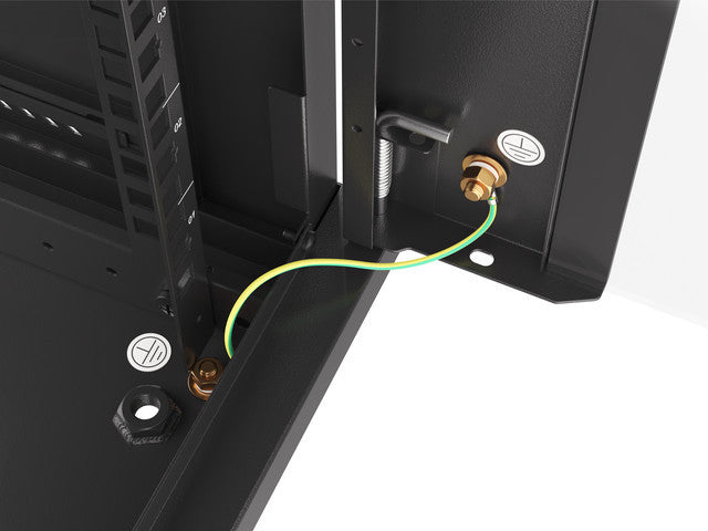 Lanberg | Rack cabinet 19" wall-mount 27U/600x600 (flat pack) | WF01-6627-10B | Black