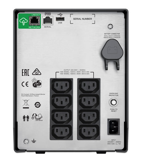 Schneider Electric APC Smart-UPS C | SMC1500IC | 1500 VA | 900 W