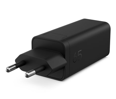 HP C90CKUT Nešiojamo kompiuterio įkroviklis 65W GaN, USB-C, EU, Juoda