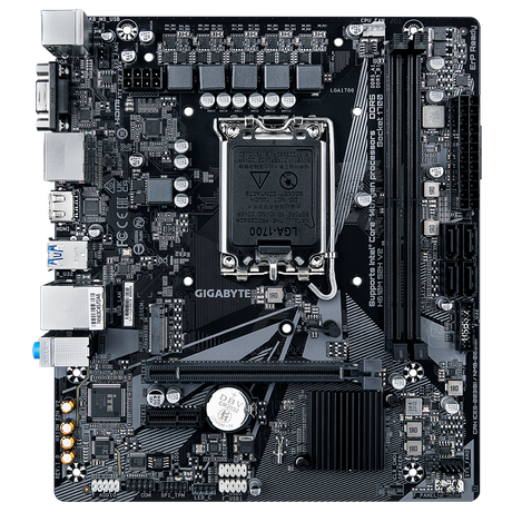 Gigabyte | H610M S2H V2 1.0 | Processor family Intel | Processor socket LGA1700 | DDR5 DIMM | Supported hard disk drive interfaces M.2, SATA | Number of SATA connectors 4