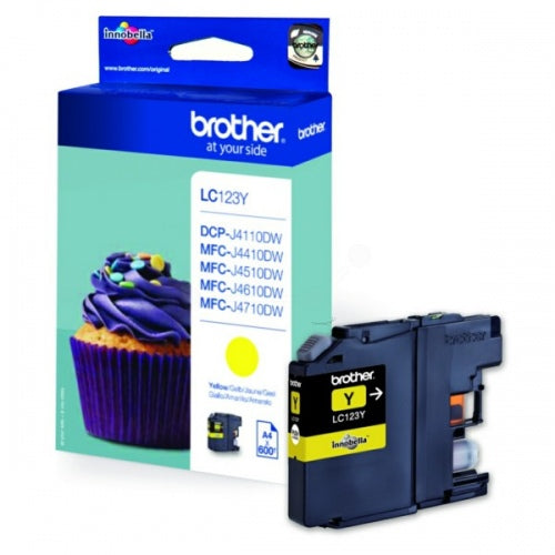 Brother LC123Y | Ink Cartridge | Yellow