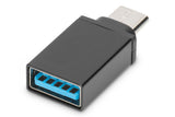 Digitus | USB Type-C adapter, type C to A M/F, 3A, 5GB, 3.0 Version | AK-300506-000-S | Plug USB C | Jack USB A