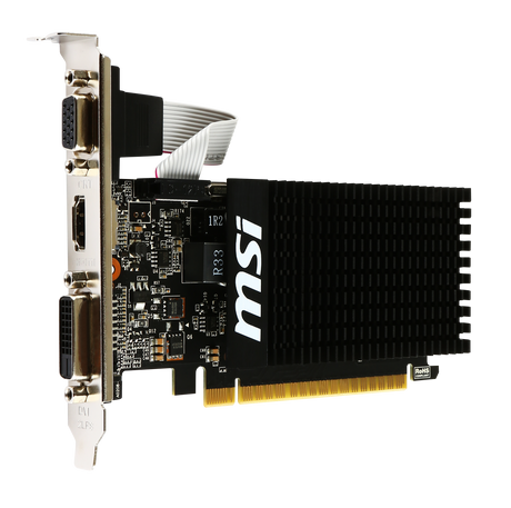 MSI | GT 710 2GD3H LP | NVIDIA | 2 GB | GeForce GT 710 | DDR3 | DVI-D ports quantity 1 | HDMI ports quantity 1 | PCI Express 2.0 x16 (uses x8) | Memory clock speed 1600 MHz | Processor frequency 954 MHz | VGA (D-Sub) ports quantity 1
