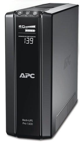 Schneider Electric APC Back-UPS Pro, Tower, 10x IEC C13 outlets, AVR, LCD, user-replaceable battery | BR1500GI | 1500 VA | 865 W | 230 V