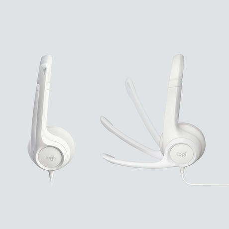 Logitech | USB Computer Headset | H390 | Wired | Over-Ear | Microphone | Noise canceling | Off-white