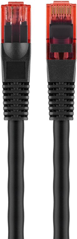 Goobay Outdoor Patch Cable | CAT 6/6A, U/UTP | AWG 24/1 | Length: 20 m | Black