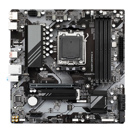 Gigabyte | A620M GAMING XG10 | Processor family AMD | Processor socket AM5 | DDR5 DIMM | Memory slots 4 | Supported hard disk drive interfaces 	SATA, M.2 | Number of SATA connectors 4 | Chipset AMD A620 | Micro ATX