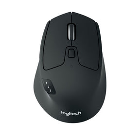 Logitech M720 Triathlon Belaidė pelė RF Wireless + Bluetooth, 1000 DPI, Juoda