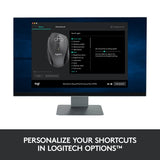 Logitech Marathon M705 Belaidė pelė, RF Wireless, 1000 DPI, Charcoal