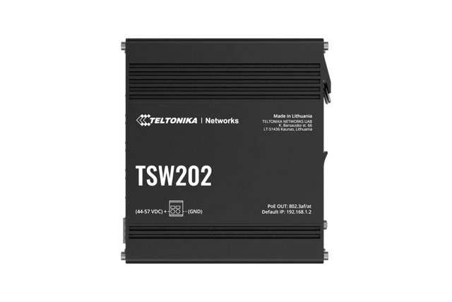 Teltonika | Switch, 8 ports | TSW202 | L2 managed | Wall-mountable | SFP ports quantity 2