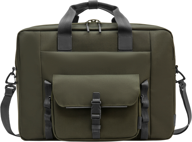 HP Modular 15.6 Top Load, 3-in-One (Pouch, Top Load, Sleeve), Water Resistant, Cable Pass-through, 22 Liter Capacity - Dark Olive Green