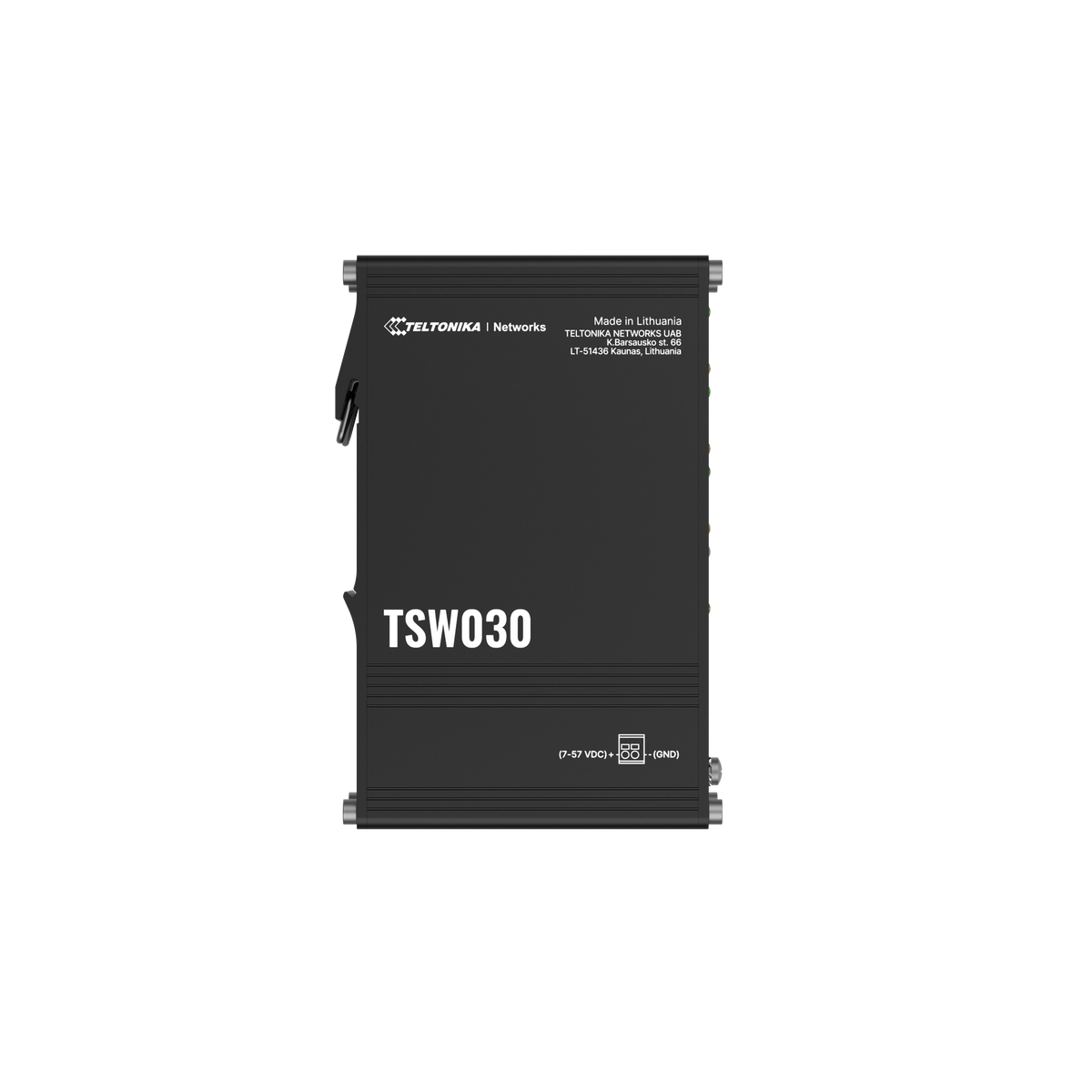 Teltonika | Switch | TSW030 | Unmanaged | DIN rail mountable | 10/100 Mbps (RJ-45) ports quantity 8 | Power supply type 2-pin industrial DC power socket