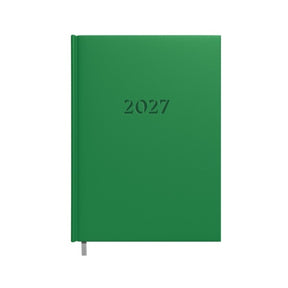 Darbo knyga-kalendorius 2027m. A5 žalia sp.