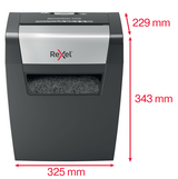 Rexel Momentum X308 Dokumentų naikiklis Particle-cut shredding 5x42mm P-3 15L, Pilka/Juoda