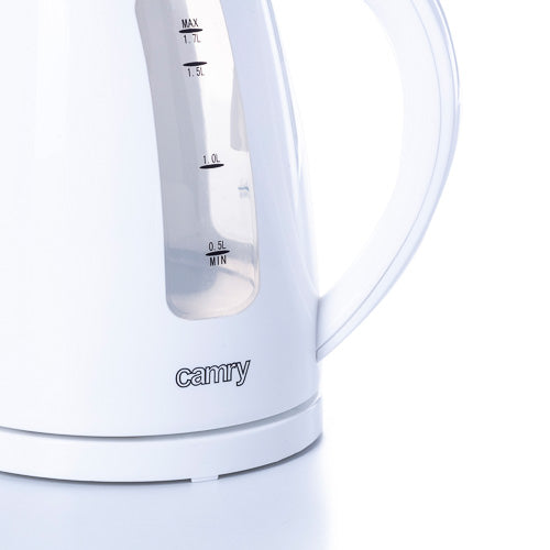 Camry | Kettle | CR 1255 | Standard | 2200 W | 1.7 L | Plastic | 360° rotational base | White