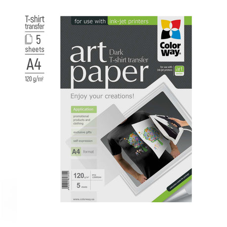 ART T-shirt transfer (dark) | Photo Paper | 120 g/m² | A4 | A4