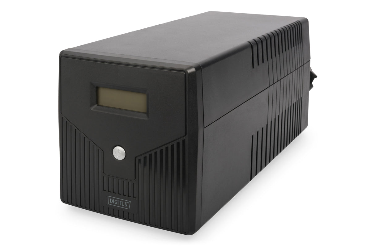 Digitus | Line-Interactive UPS | Line-Interactive UPS DN-170074, 1000VA, 600W, 2x 12V/7Ah battery, 4x CEE 7/7 outlet, 2x RJ45, 1x USB 2.0 type B, 1x RS232, LCD, Simulated Sine Wave, 338x150x162mm, 7.8kg | 1000 VA | 600 W