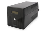 Digitus | Line-Interactive UPS | Line-Interactive UPS DN-170074, 1000VA, 600W, 2x 12V/7Ah battery, 4x CEE 7/7 outlet, 2x RJ45, 1x USB 2.0 type B, 1x RS232, LCD, Simulated Sine Wave, 338x150x162mm, 7.8kg | 1000 VA | 600 W