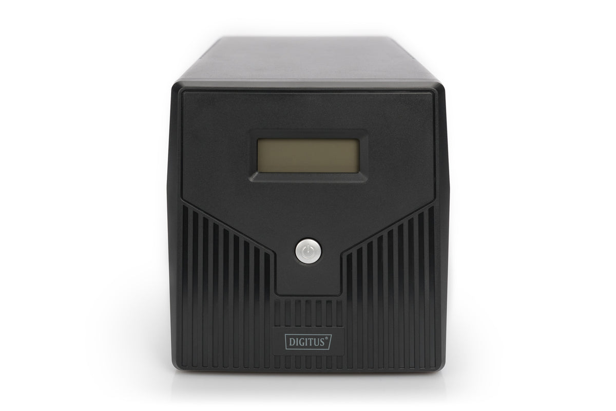 Digitus | Line-Interactive UPS | Line-Interactive UPS DN-170074, 1000VA, 600W, 2x 12V/7Ah battery, 4x CEE 7/7 outlet, 2x RJ45, 1x USB 2.0 type B, 1x RS232, LCD, Simulated Sine Wave, 338x150x162mm, 7.8kg | 1000 VA | 600 W
