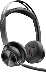 Poly Voyager Focus 2 MS Teams Belaidės ausinės, Bluetooth, USB-C/A Adapter, Juoda