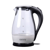 Camry | Kettle | CR 1251 | Standard | 2000 W | 1.7 L | Glass | 360° rotational base | Glass/Black