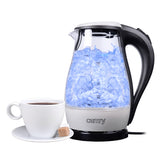Camry | Kettle | CR 1251 | Standard | 2000 W | 1.7 L | Glass | 360° rotational base | Glass/Black