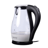 Camry | Kettle | CR 1251 | Standard | 2000 W | 1.7 L | Glass | 360° rotational base | Glass/Black