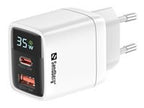 SANDBERG 2in1 Charger 1xUSB-C 1xUSB 35W