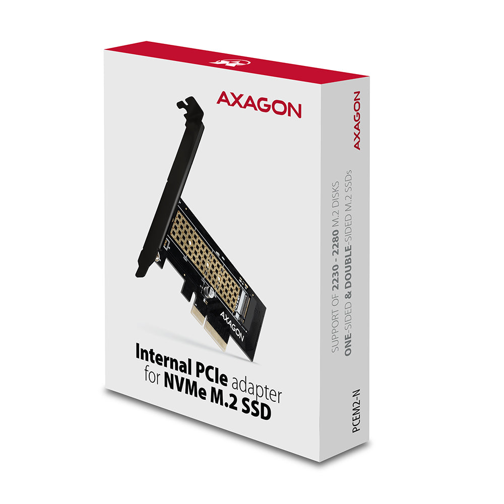 AXAGON The PCI-Express x4 internal adapter for connecting an NVMe M.2 SSD disk to a computer | PCEM2-N