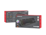 Genesis | THOR 404 TKL | Mechanical Gaming Keyboard | Wired | US | Kailh Box Brown V2 | Black | RGB