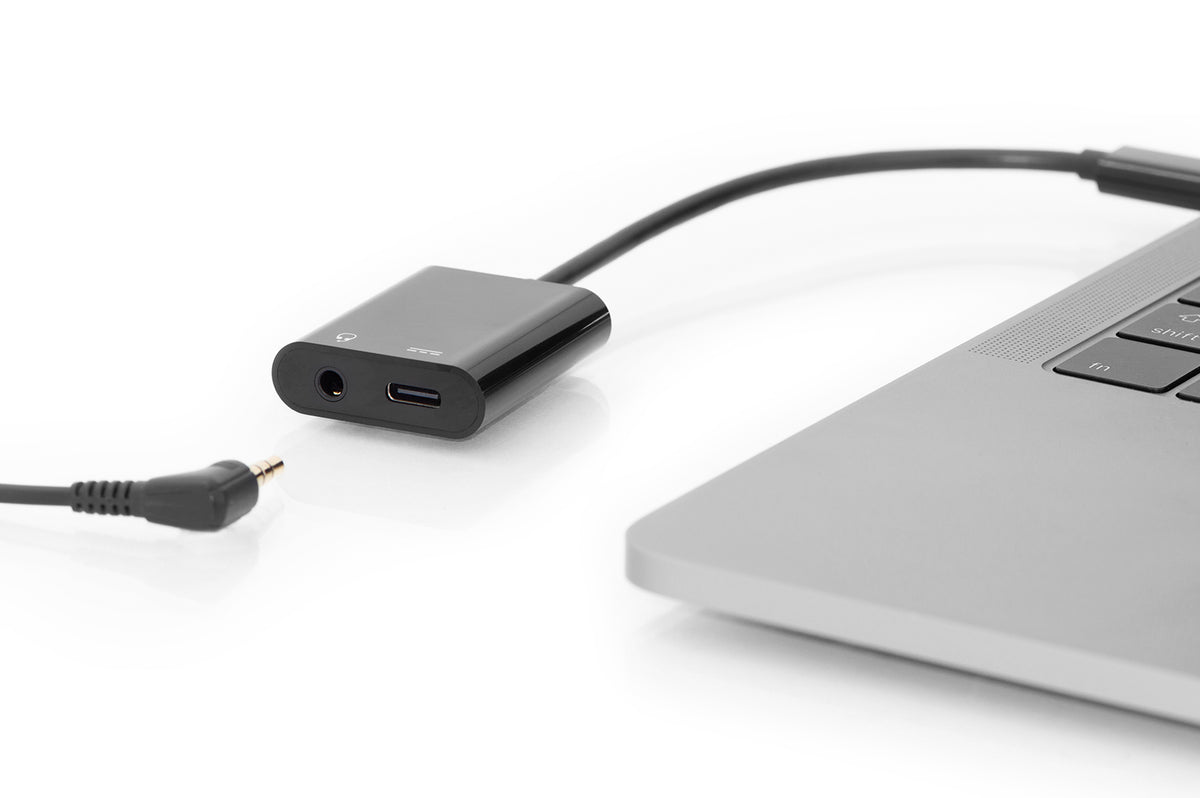 Digitus | USB Type-C adapter/Converter, Type-C to USB Type-C with 3.5mm stereo | AK-300400-002-S