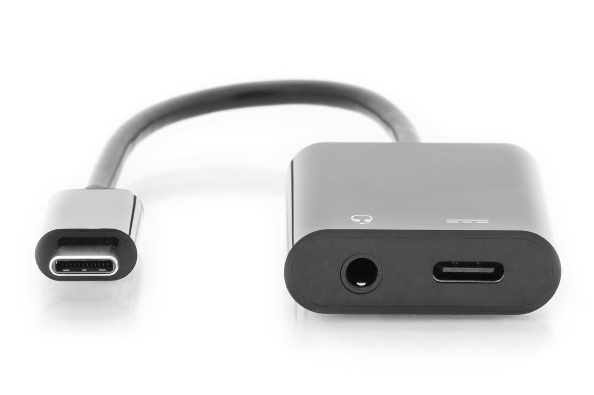 Digitus | USB Type-C adapter/Converter, Type-C to USB Type-C with 3.5mm stereo | AK-300400-002-S