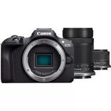 Canon | EOS R100 Mirrorless Camera + RF-S 18-45mm IS STM Lens + RF-S 55-210mm IS STM Lens | Megapixel 24.1 MP | Image stabilizer | ISO sensitivity (max) 256000 | Wi-Fi | Video recording | Manual | CMOS | Black