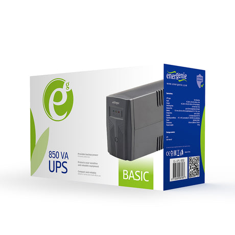 EnerGenie | EG-UPS-B850 "Basic 850" UPS, Shuko output sockets | 850 VA | 220V±25% V | AC 220V±10% V