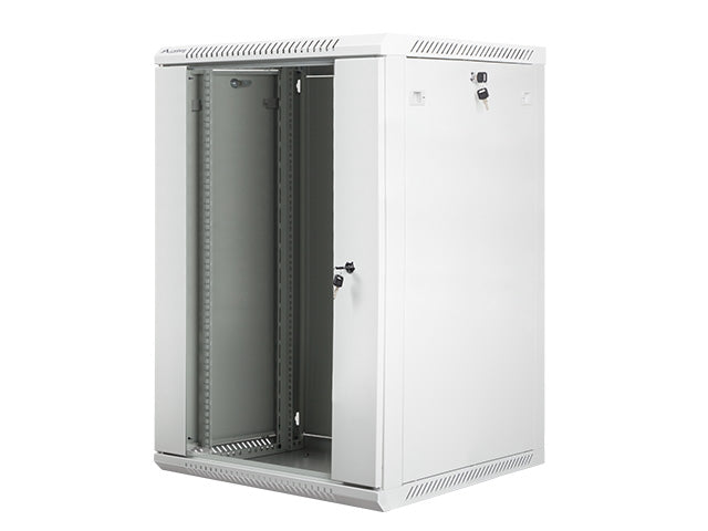 Lanberg | Rack cabinet 19" wall-mount 18U/600x600 (flat pack) | WF01-6618-10S | Grey