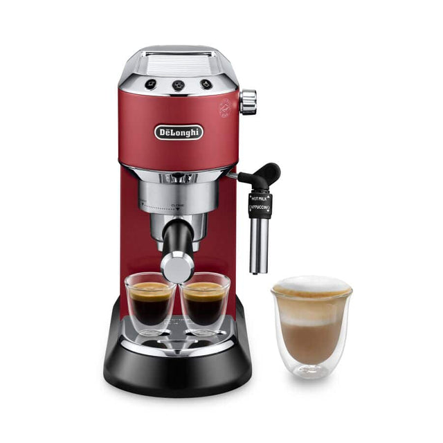 Delonghi | Espresso Coffee Maker | Dedica Style EC 685.R | Pump pressure 15 bar | Built-in milk frother | Semi-automatic | 1300 W | Red