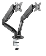 ICY BOX IB-MS304-T, Monitor stand with desk mounted base, for two screens, size up to 27'' | Raidsonic
