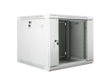 Lanberg | Rack cabinet 19" wall-mount 9U/600x600 (flat pack) with glass door | WF01-6609-10S | Grey