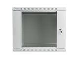 Lanberg | Rack cabinet 19" wall-mount 9U/600x600 (flat pack) with glass door | WF01-6609-10S | Grey