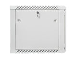 Lanberg | Rack cabinet 19" wall-mount 9U/600x600 (flat pack) with glass door | WF01-6609-10S | Grey