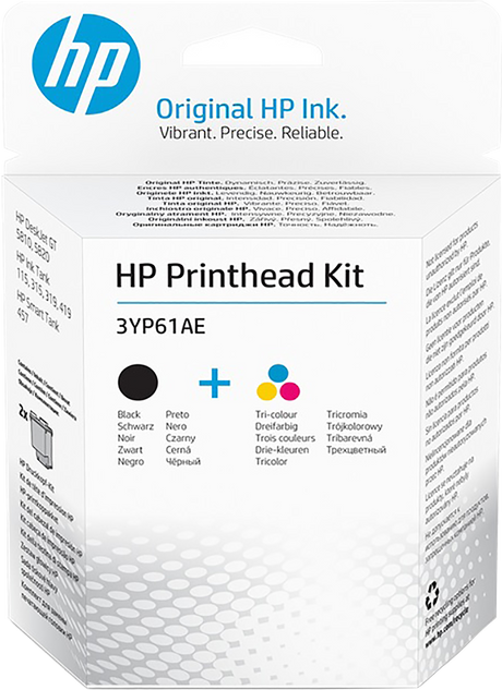 HP GT52 (3YP61AE) Printhead Kit, Black/Tri-color