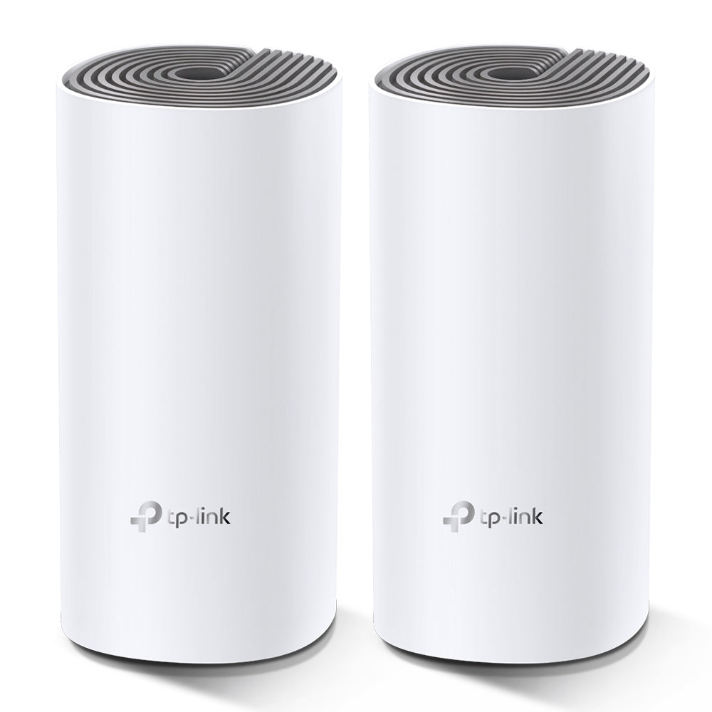TP-LINK | C1200 Whole Home Mesh Wi-Fi System | Deco E4 (2-pack) | 802.11ac | 867+300 Mbit/s | 10/100 Mbit/s | Ethernet LAN (RJ-45) ports 2 | Mesh Support Yes | MU-MiMO Yes | No mobile broadband | Antenna type 2xInternal