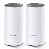 TP-LINK | C1200 Whole Home Mesh Wi-Fi System | Deco E4 (2-pack) | 802.11ac | 867+300 Mbit/s | 10/100 Mbit/s | Ethernet LAN (RJ-45) ports 2 | Mesh Support Yes | MU-MiMO Yes | No mobile broadband | Antenna type 2xInternal