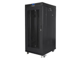 Lanberg | Rack cabinet 19" free-standing 27U/600x800 (flat pack) with mesh door, LCD | FF01-6827-23BL | Black