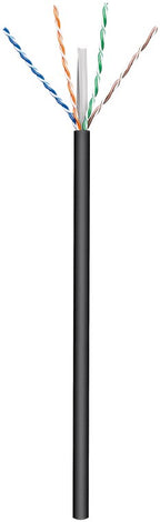 Goobay Outdoor Network Cable | CAT 6 U/UTP | AWG 24/1 | Cable length: 100 m | Black