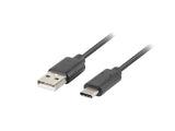 Lanberg | USB Type-C to USB Type-A 2.0 Cable, 0.5 m | CA-USBO-10CU-0005-BK | USB Type-C to USB Type-A