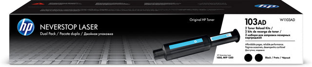 HP 103AD Dual Pack (W1103AD) Lazerinė kasetė, Juoda