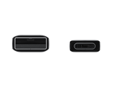 Samsung EP-DG930 USB-A Male į USB-C Male Kabelis 1.5m, Juoda