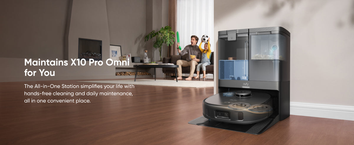 Anker Eufy | Robot Vacuum Cleaner | X10 Pro Omni | Wet&Dry | Operating time (max) 180 min | 5200 mAh | Dust capacity 2.5 L | 8000 Pa | Black