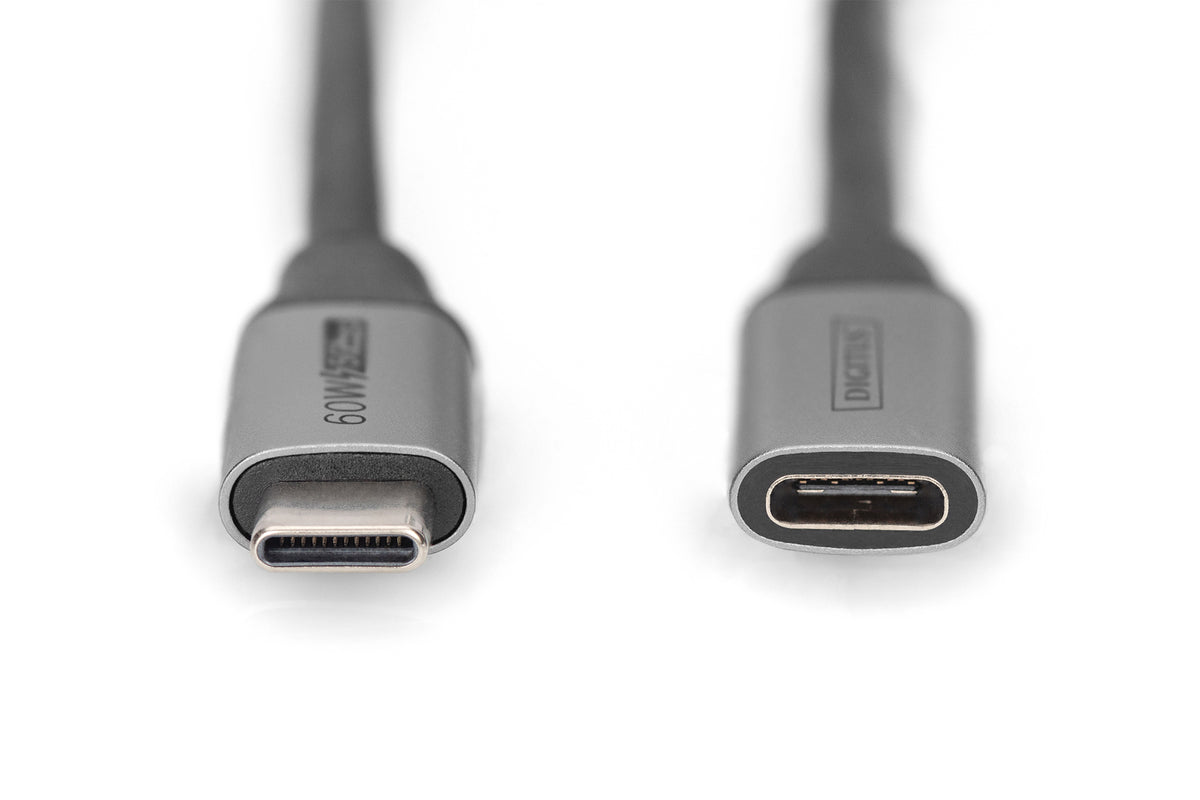 Digitus | USB-C/M to USB-C/F Extension Cable | DB-300230-010-S | USB-C to USB-C USB C, plug | USB-C jack
